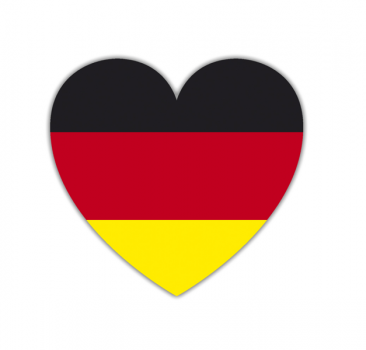 Aufkleber Deutschlandherz